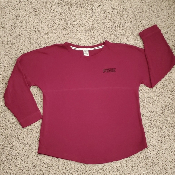 PINK Victoria's Secret Pullover Oversized Logo  Sweatshirt - Picture 1 of 3